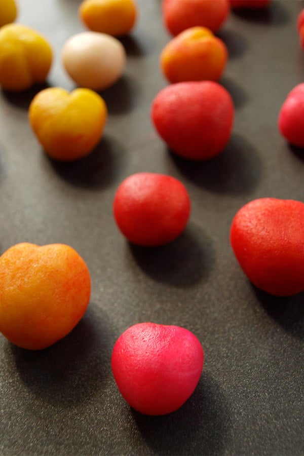 Marzipan Hearts | Pretty #Valentine Candy masalaherb.com