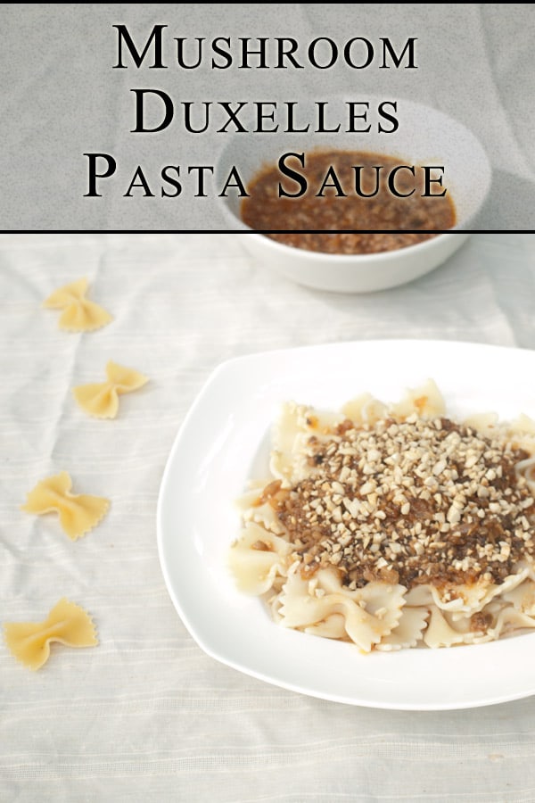 Mushroom Duxelles Pasta Sauce http://masalaherb.com #stepbystep #recipe @masalaherb